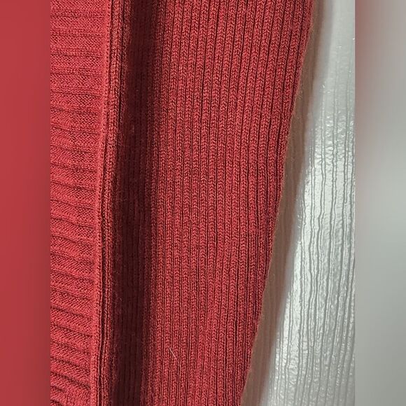 Tahari M Ginger MERINO WOOL Blend Knit Buttons Up Back Lngslvs Women's Sweater - Picture 6 of 10